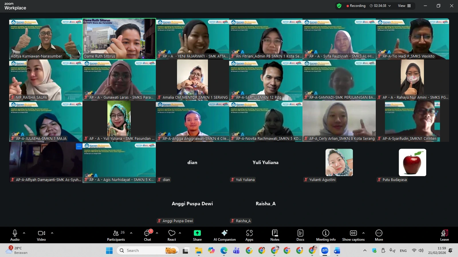 Dokumentasi Kegiatan Pelatihan 2026 - 2
